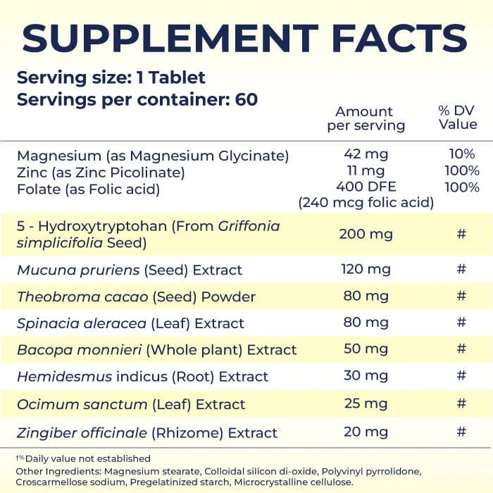BacoBliss I Scientifically Tested Mood Support Formula I With 10+ powerful ingredients like Mucuna pruriens, Bacopa monnieri, 5-HTP and more for Calm, Relaxation and Occasional Stress Relief - Pack of 2 - Image 4