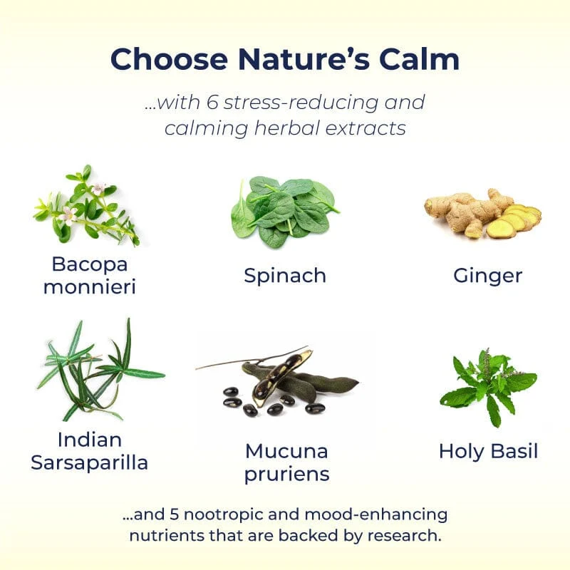BacoBliss I Scientifically Tested Mood Support Formula I With 10+ powerful ingredients like Mucuna pruriens, Bacopa monnieri, 5-HTP and more for Calm, Relaxation and Occasional Stress Relief - Pack of 2 - Image 5