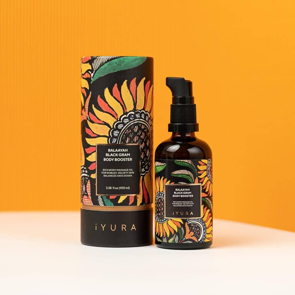 Balaayah Black Gram Body Booster: Body Massage Oil for Dry, Aging Skin - In 7 Different Indulging Aromas! - Image 4
