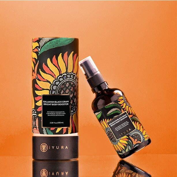 Balaayah Black Gram Body Booster: Body Massage Oil for Dry, Aging Skin - In 6 Different Indulging Aromas!
