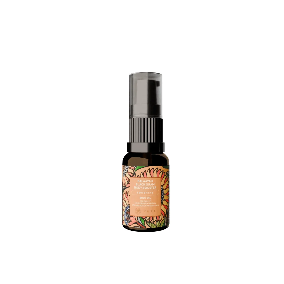 Balaayah Black Gram Body Booster - Sunshine Blend - Ayurvedic Body Oil for Saggy, Crepey, Dry, Aging Skin - 15ML