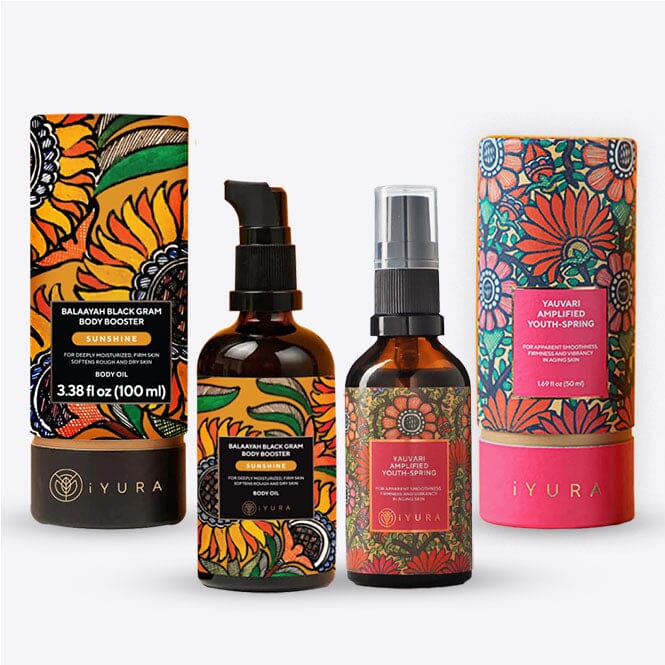 Black Gram Face & Body Duo With Sunshine Blend - Best Ayurvedic Moisturizers for Dry Skin