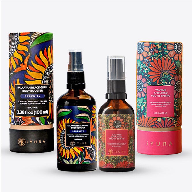 Black Gram Face & Body Duo With Serenity Blend - Best Ayurvedic Moisturizers for Dry Skin