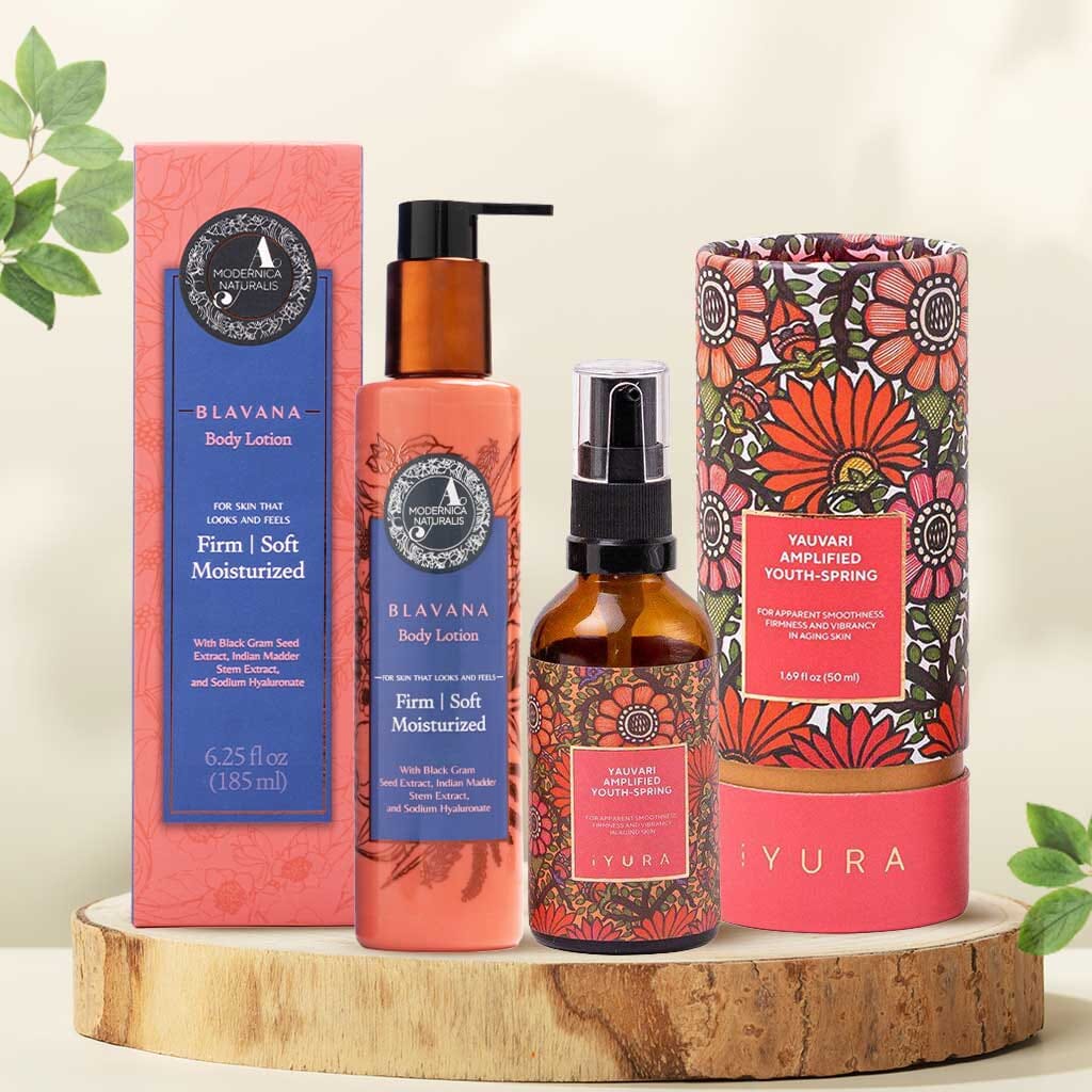 Black Gram Moisturizing Duo - Yauvari Amplified Youth Spring + Blavana Body Lotion