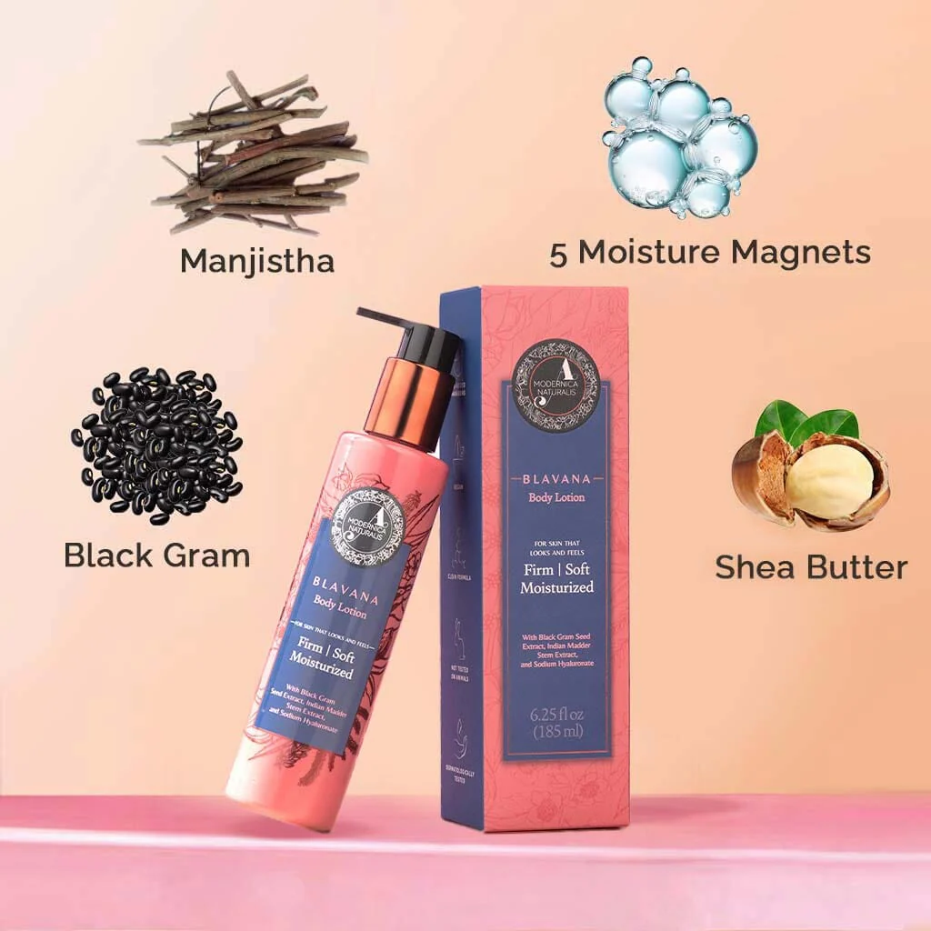 Blavana Body Lotion – Black Gram Enriched Body Moisturizer for The Look of Saggy, Mature, Aging Skin - Image 3