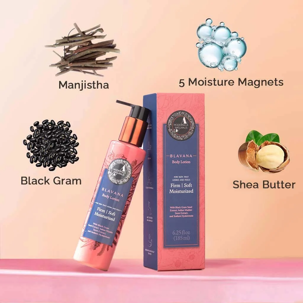 Blavana Body Lotion - Moisturizes, Softens, Firms Dry, Aging, Crepey Skin - Revolutionary Formula with Black Gram | Best Body Lotion for Mature Body Skin - With Clinically Proven Ingredients | - Image 3