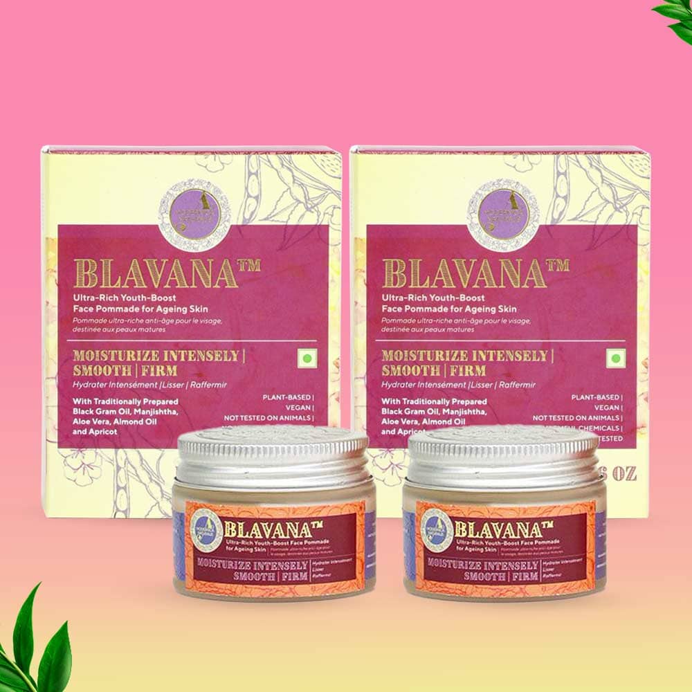 Blavana Ultra-Rich Youth-Boost Face Pommade for Dry, Aging, Mature Skin - Pack of 2