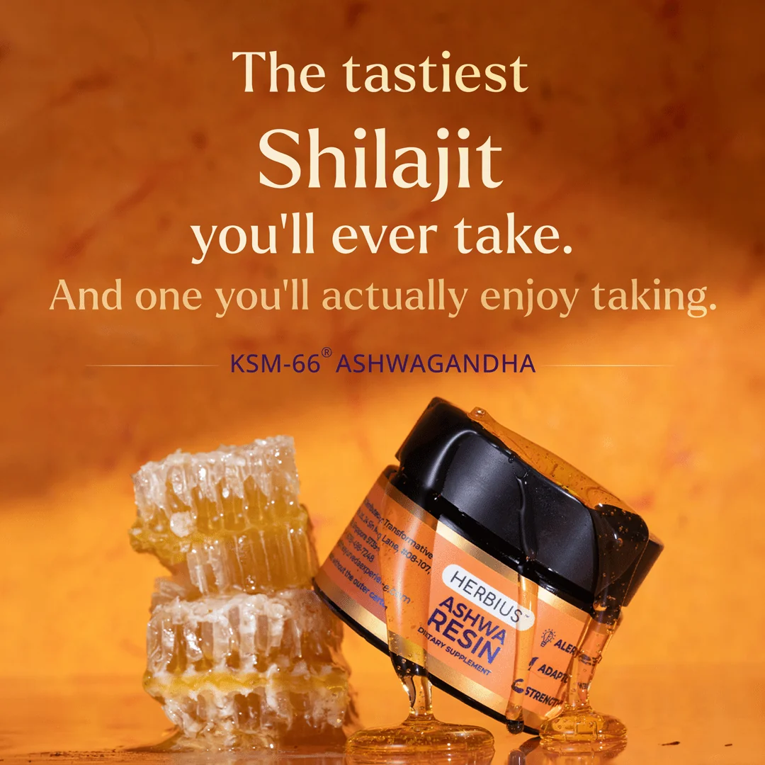 HERBIUS™ ASHWA RESIN: A Powerful Ayurvedic Blend of Pure Himalayan Shilajit and the World’s Most Clinically Studied KSM-66® Ashwagandha - Image 2