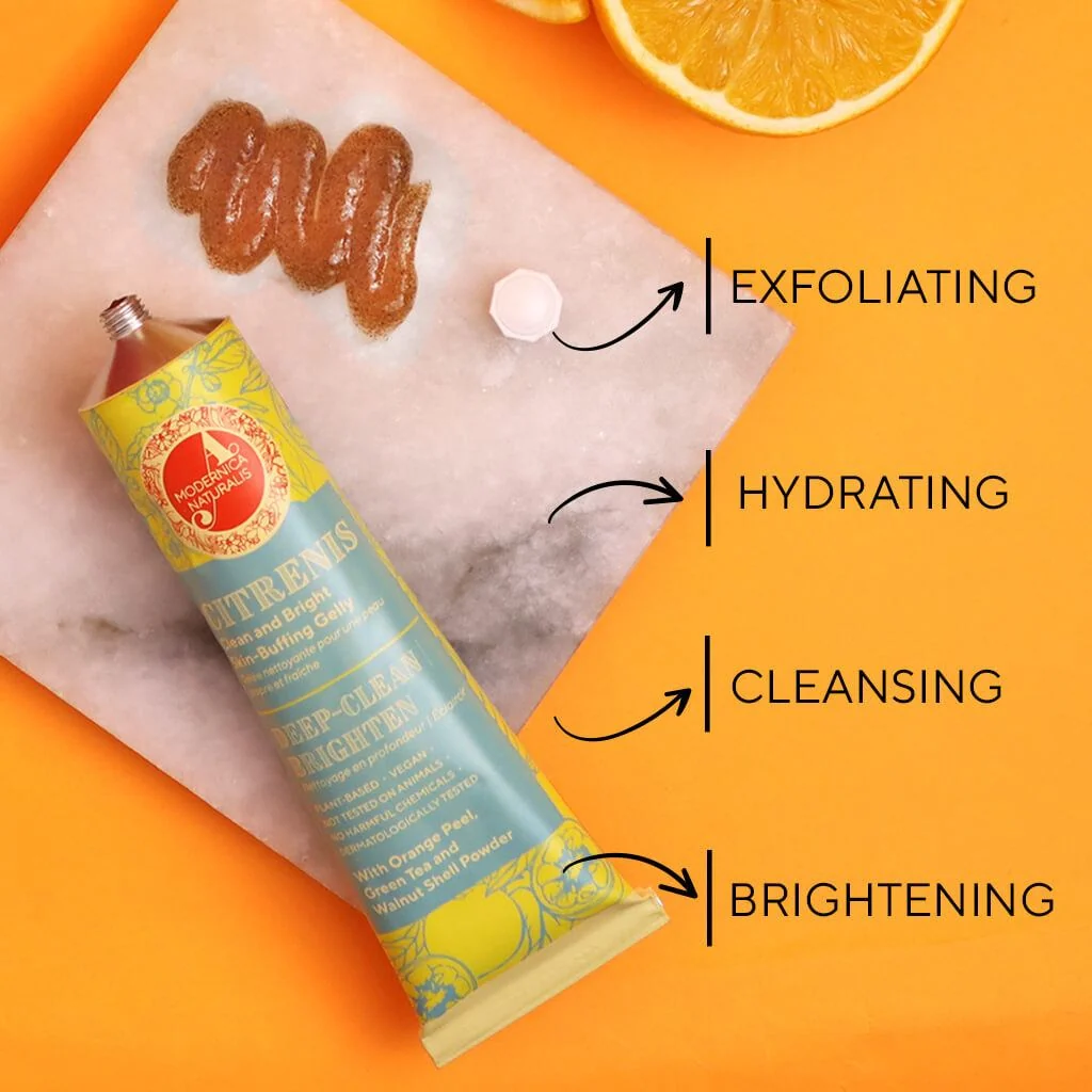 Hydra-Moisture Cleanser & Exfoliator Duo - With Nucinel Makeup Remover and Gentle-Cleansing Fluid & Citrenis Clean and Bright Skin-Buffing Gelly - Image 5