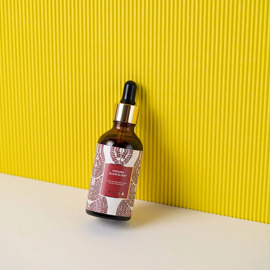 Manjish Glow Night Time Elixir - Ayurvedic Nighttime Face Oil for Even Skin Tone - Image 5