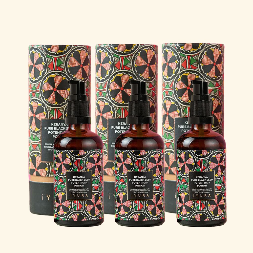 Keranya - iYURA's Ayurvedic Secret to Long, Lush, Voluminous Hair - Pack of 3