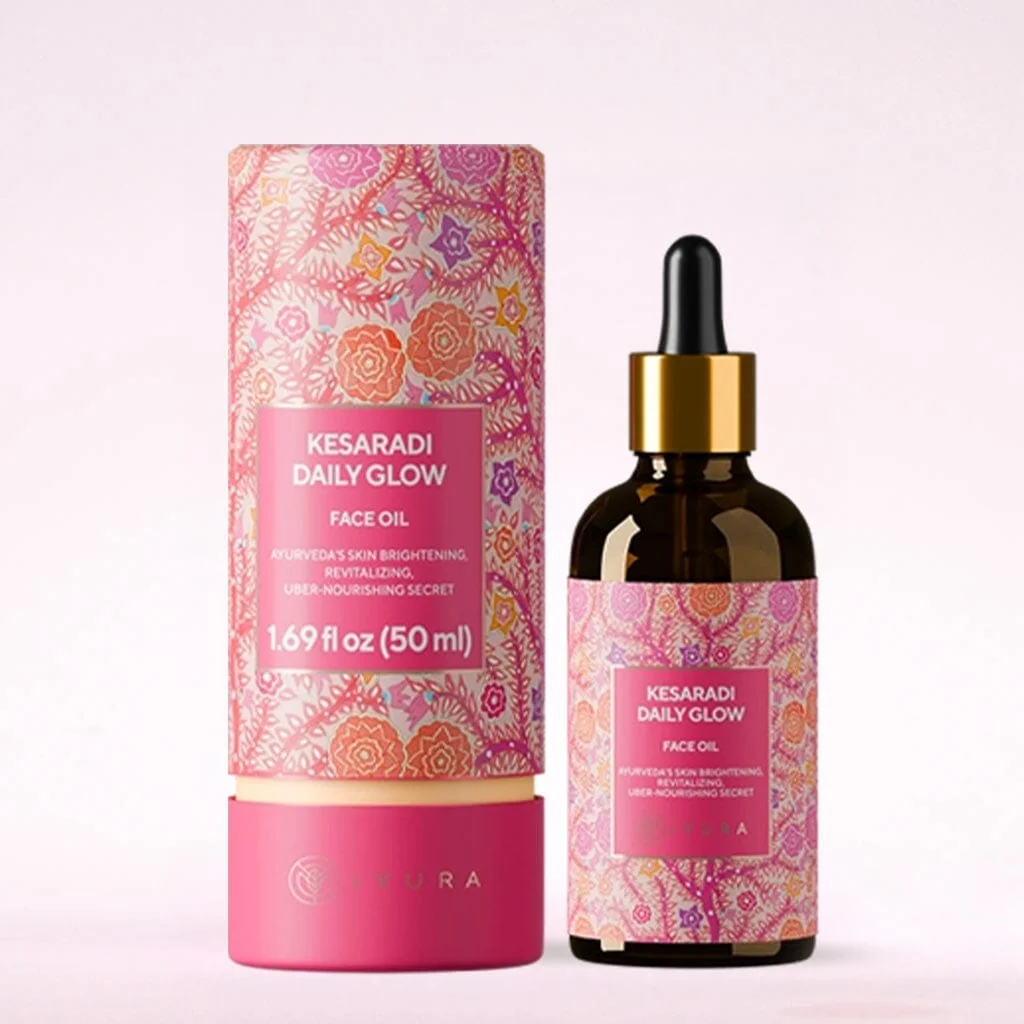 Kesaradi Daily Glow Face Oil - For Dry, Sensitive Skin - Ayurveda’s Brightening, Revitalizing, Uber-Nourishing Secret - To Get a Luminous Complexion - Image 10