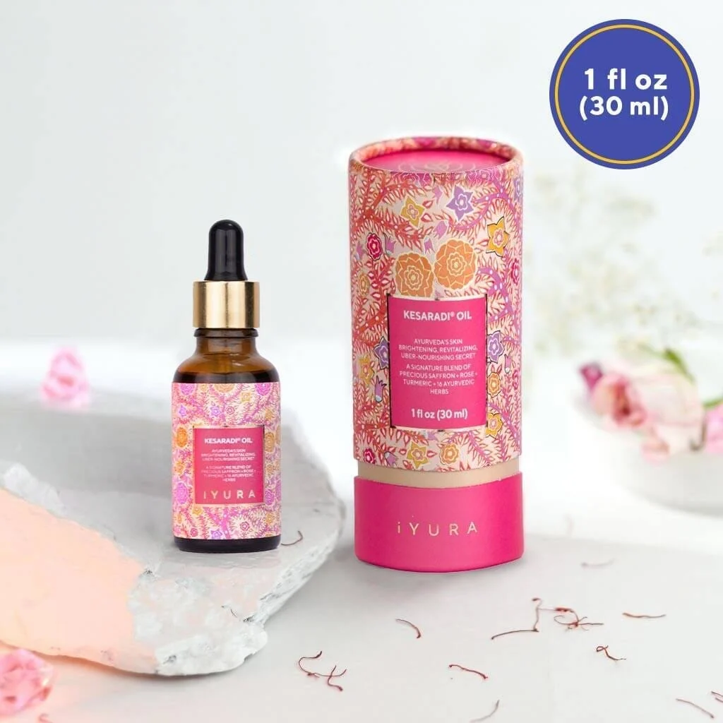 Kesaradi Daily Glow Face Oil - For Dry, Sensitive Skin - Ayurveda’s Brightening, Revitalizing, Uber-Nourishing Secret - To Get a Luminous Complexion - Image 8