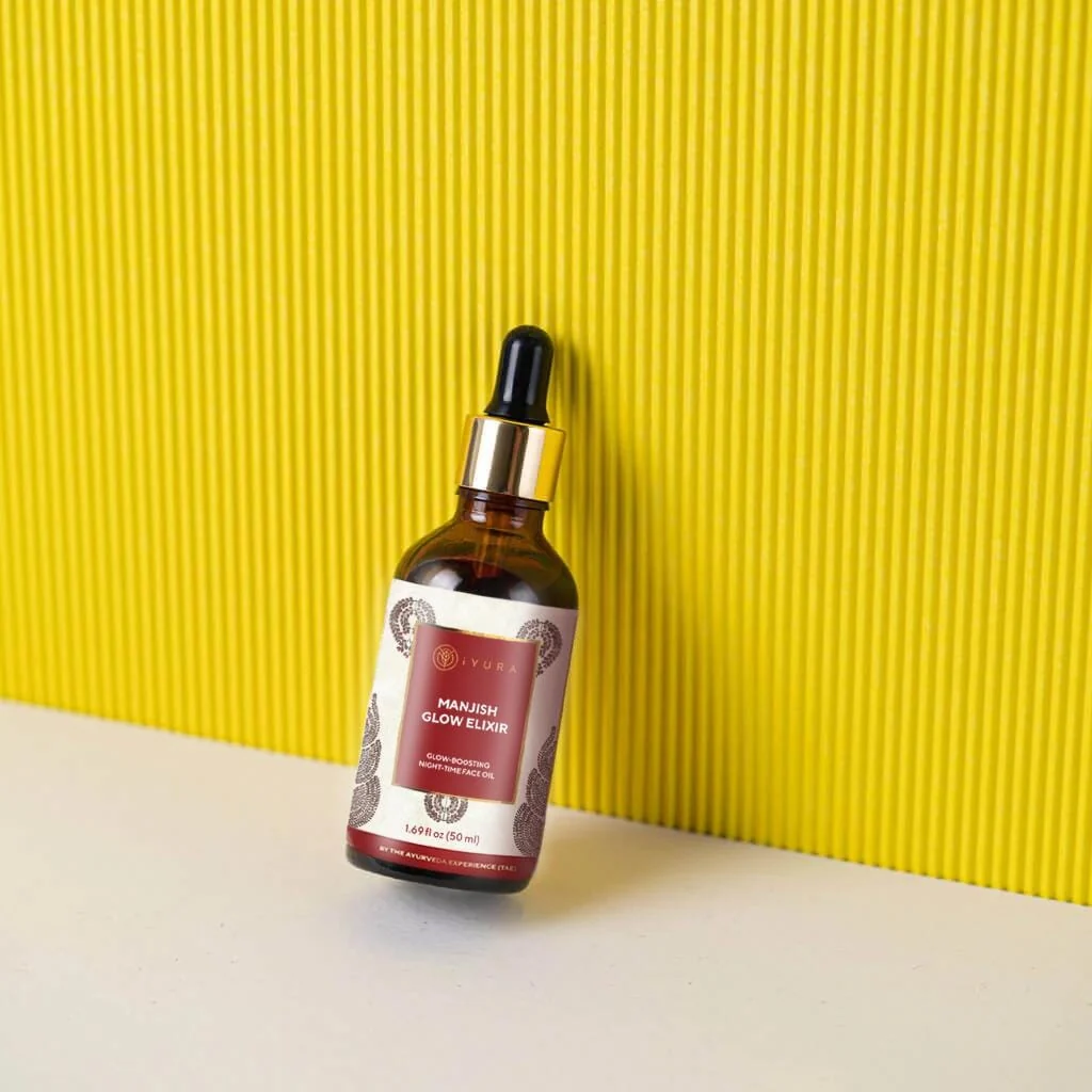 Manjish Glow Night Time Elixir - Ayurvedic Night-Time Face Oil For Glowing Skin - Image 4