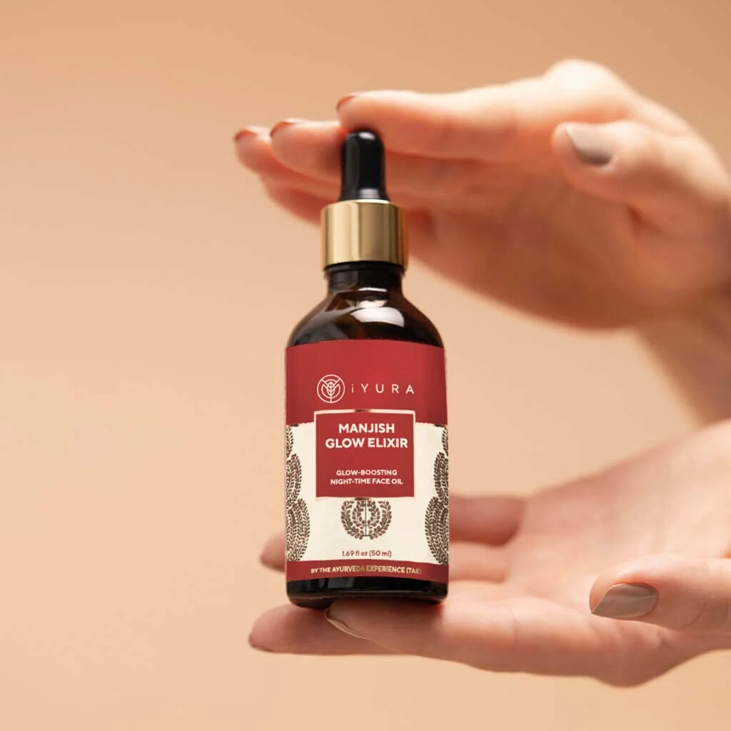 Manjish Glow Night Time Elixir - Ayurvedic Night-Time Face Oil - Natural Moisturizer for Healthy Skin: - Image 4