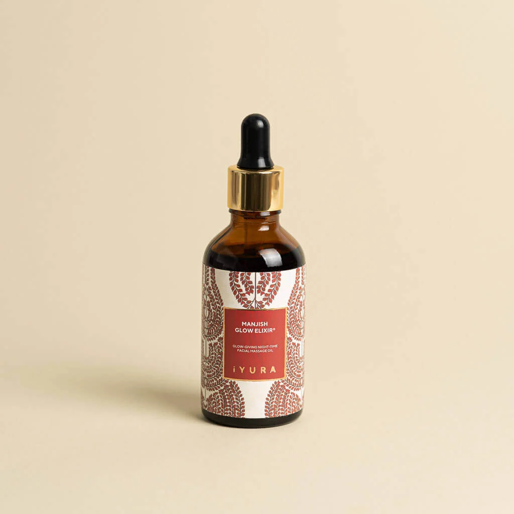 Glow Elixir - 5,000 year old Ayurvedic Recipe - 100% Natural, Ayurvedic Night-Time Face Massage Oil with Manjistha, Natural Vitamin C, E and Licorice - Image 5