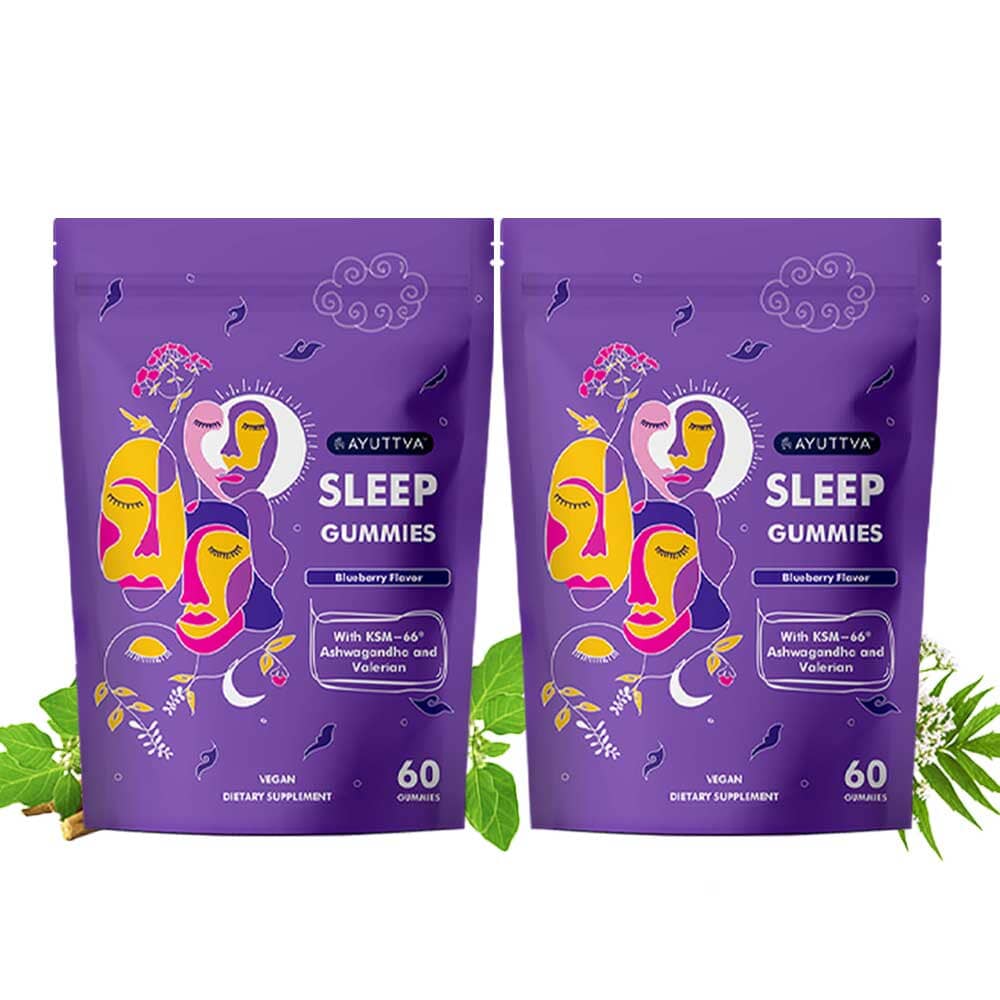 Sleep Gummies with KSM 66 Ashwagandha and Valerian Root for Blissful Sleep | Tasty Blueberry Flavor | - Image 7